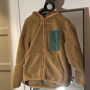 DaySocial Sherpa Zip-Up Jacket with Contrast Pocket - ASOS